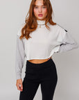 Le Lis Long Sleeve Contrast Top - Online Only