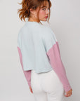 Le Lis Long Sleeve Contrast Top - Online Only