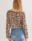 Le Lis Long Sleeve Crochet Top - Online Only