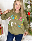 Holly Jolly Chenille Sweatshirt