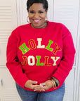 Holly Jolly Chenille Sweatshirt