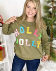 Holly Jolly Chenille Sweatshirt