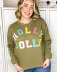 Holly Jolly Chenille Sweatshirt