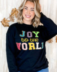 Joy to the World Chenille Sweatshirt