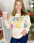 Joy to the World Chenille Sweatshirt