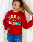 Merry and Bright Chenille Sweatshirt