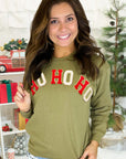 Ho Ho Ho Chenille Sweatshirt