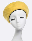 Brushed Wool Structure Beret