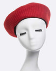 Brushed Wool Structure Beret