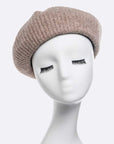 Brushed Wool Structure Beret