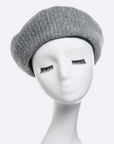 Brushed Wool Structure Beret