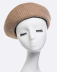 Brushed Wool Structure Beret