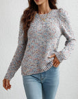 Women's Long Sleeve Round Neck Sweater