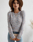 Women's Long Sleeve Round Neck Sweater