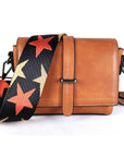 Small square Crossbody Shoulder Bag wide strap - Online Only