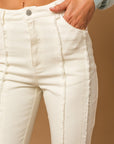 Gilli Frayed Hem Flare Pants - Online Only