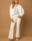 Gilli Frayed Hem Flare Pants - Online Only