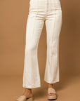 Gilli Frayed Hem Flare Pants - Online Only