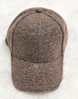 Breezy Tweed Ball Cap Fall Fashion Autumn Hat