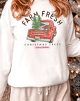 Farm Fresh Christmas Trees Graphic Sweatshirt