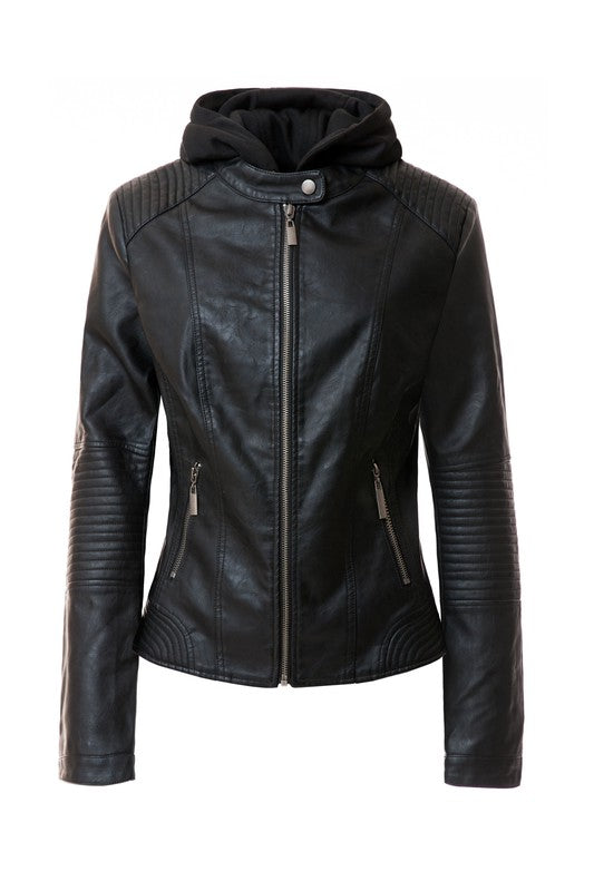 Women&#39;s Faux Leather Jacket