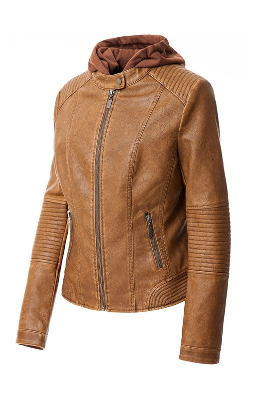Women&#39;s Faux Leather Jacket