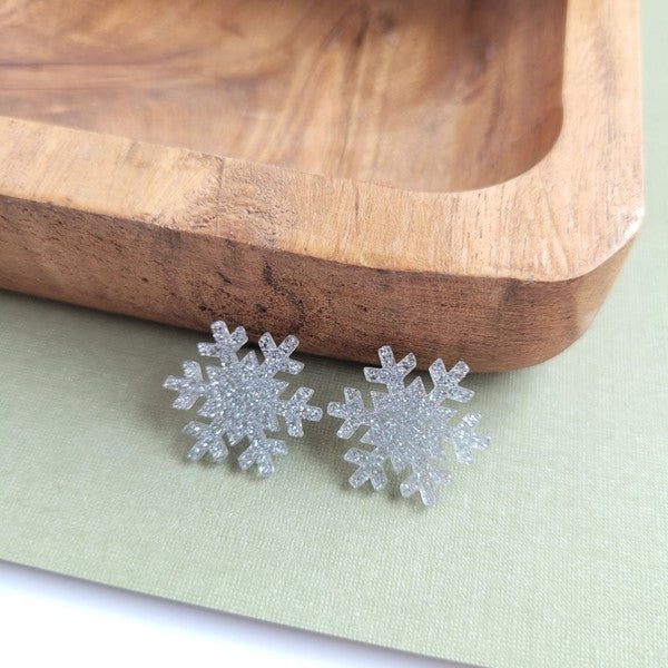 Snowflake Stud Earrings