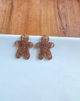 Gingerbread Man Stud Earrings