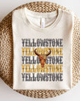 Yellowstone Stacked Leopard  Boutique Style Tee