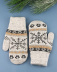 Nordic Snowflake  Mittens