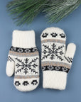 Nordic Snowflake  Mittens