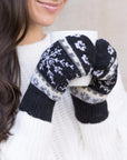 Nordic Snowflake  Mittens