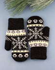 Nordic Snowflake  Mittens