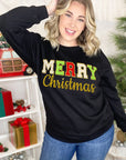 Merry Christmas Ideal Chenille Sweatshirt