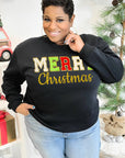 Merry Christmas Ideal Chenille Sweatshirt