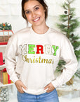 Merry Christmas Ideal Chenille Sweatshirt