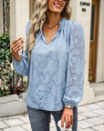 Sheer Long Sleeve Blouse