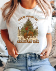 Cowboy Rockin Christmas Tree Short Sleeve Tee