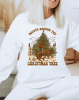 PLUS Cowboy Rockin the Christmas Tree Premium Crew Sweatshirt