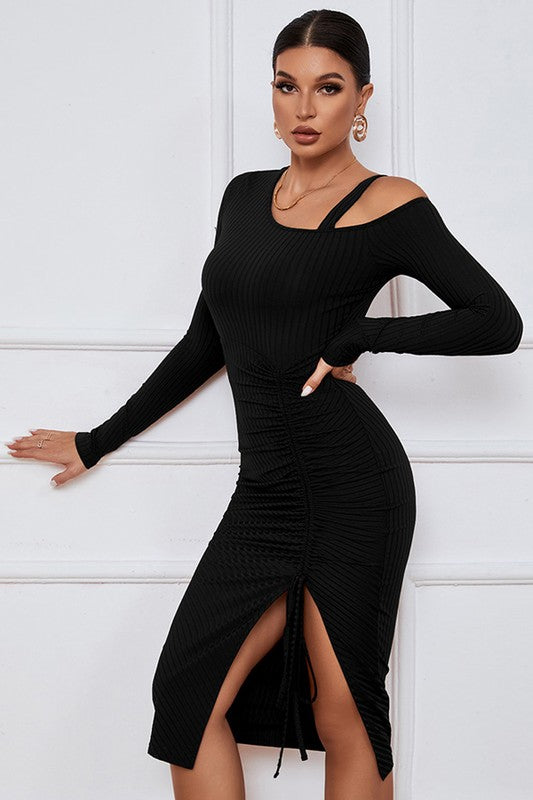 Sexy One Shoulder Dress by Claude