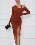 Sexy Fashion Dress in Dusty Orange by Claude