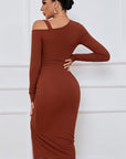 Sexy Fashion Dress in Dusty Orange by Claude