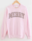 Leopard Merry Christmas Graphic Sweatshirt