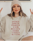 Dasher Dancer Prancer Vixen Boutique Sweatshirt