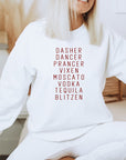 Dasher Dancer Prancer Vixen Boutique Sweatshirt