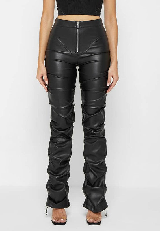 Sexy PU Leather Pants by Claude in Black