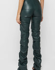 Sexy PU Leather Pants in Olive by Claude