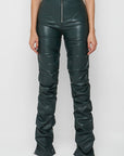 Sexy PU Leather Pants in Olive by Claude