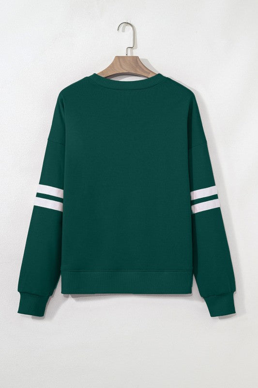 Taylor Striped Oversized Sweatshirt