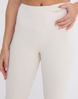 Mono B Jacquard Ribbed High-Waisted Leggings - Online Only